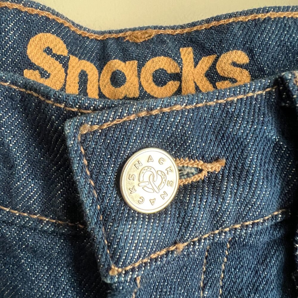 MOTHER Denim SNACKS The Pin Up Tippy Top Sweet Tooth Hover Blue Jeans 27 4 6 NWT - Picture 6 of 16